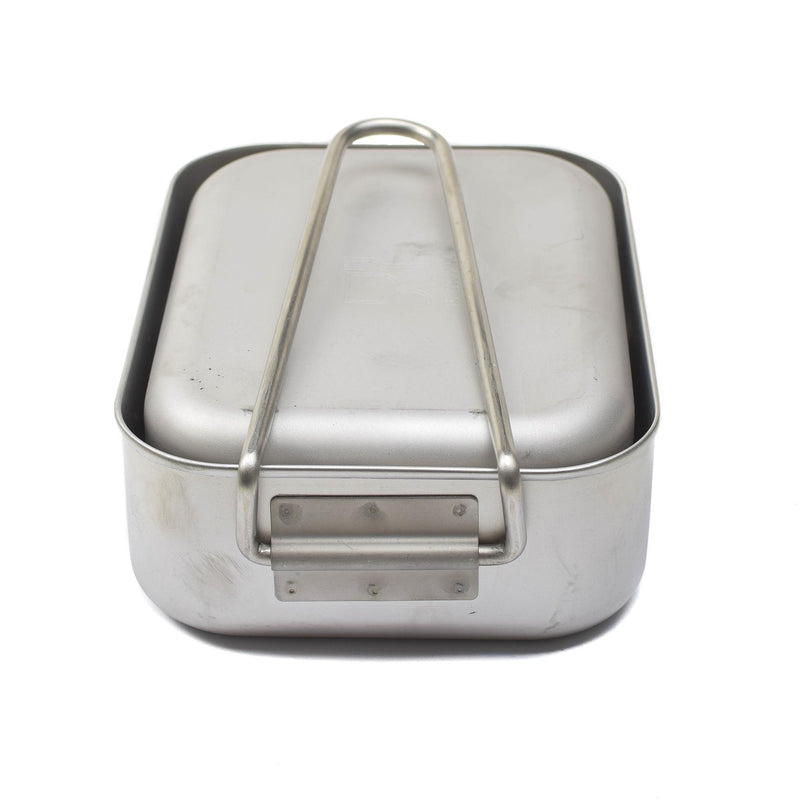 Ensemble de vaisselle de camping d'extérieur en acier inoxydable de qualité militaire originale