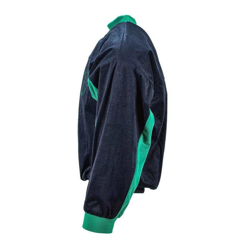 Echte Franse leger trui marine groene trainingsuit turtleneck sport jumper nieuw