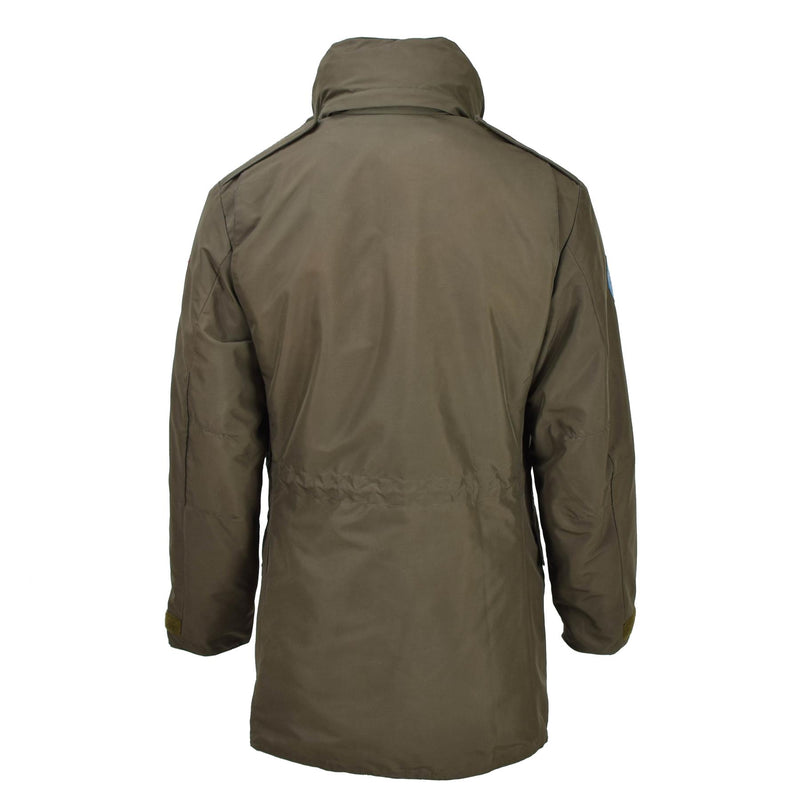Parka militaire autrichienne originale en Gore-Tex avec doublure, veste de pluie décontractée et formelle