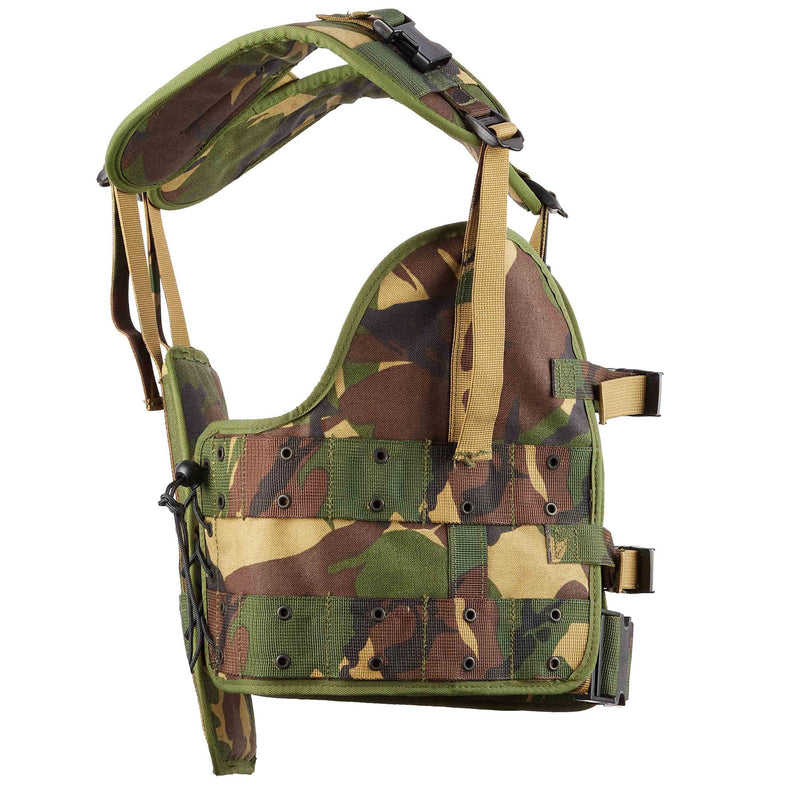 Gilet tactique militaire néerlandais d'origine, camouflage forestier, équipement des troupes de campagne