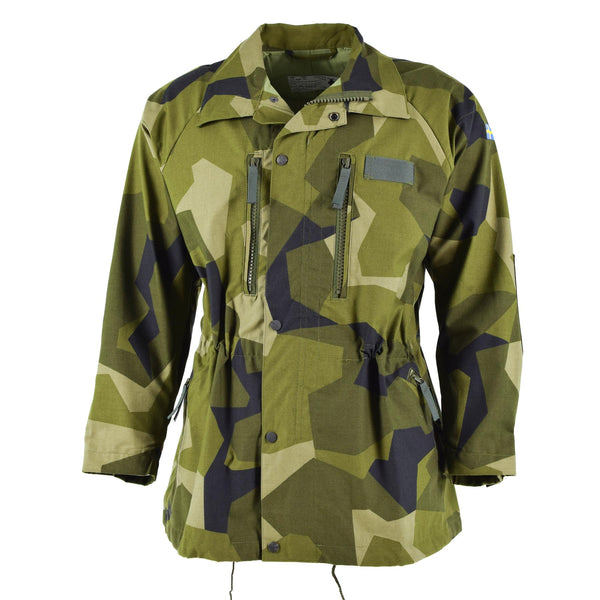 Origineel Zweeds leger zware M90 ​​jas splinter camo militaire veldtroepen nieuw