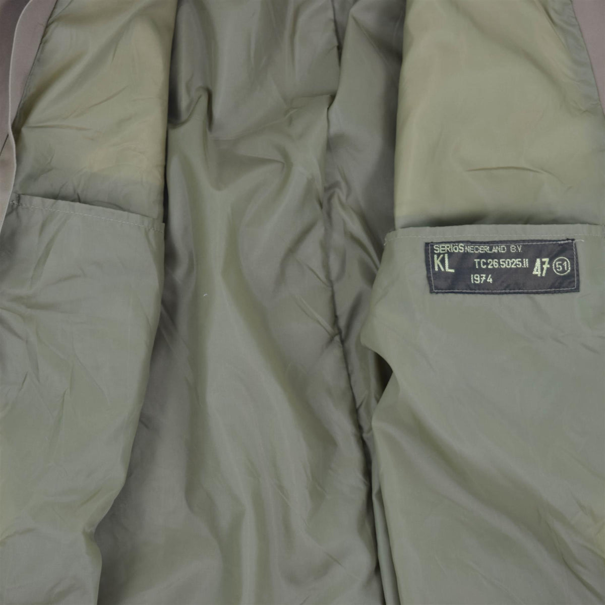 Trench-coat formel original de l'armée néerlandaise, manteau d'officier de surplus militaire marron NOUVEAU