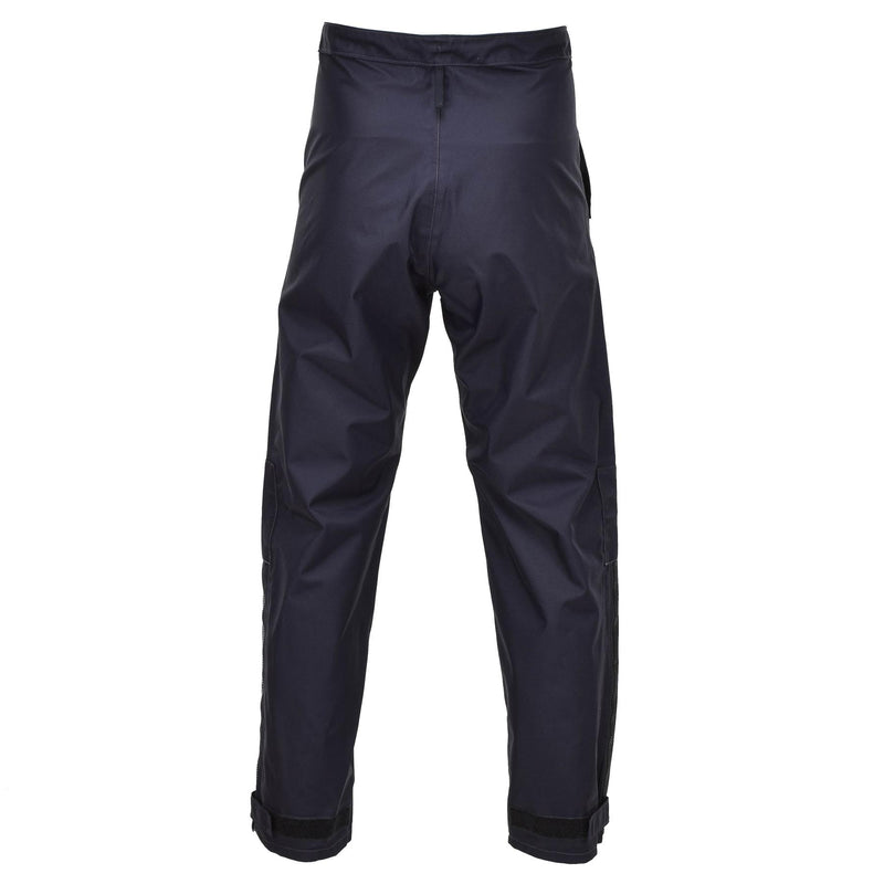 Pantalon de pluie authentique de la police britannique, pantalon d'extérieur imperméable pour temps humide bleu