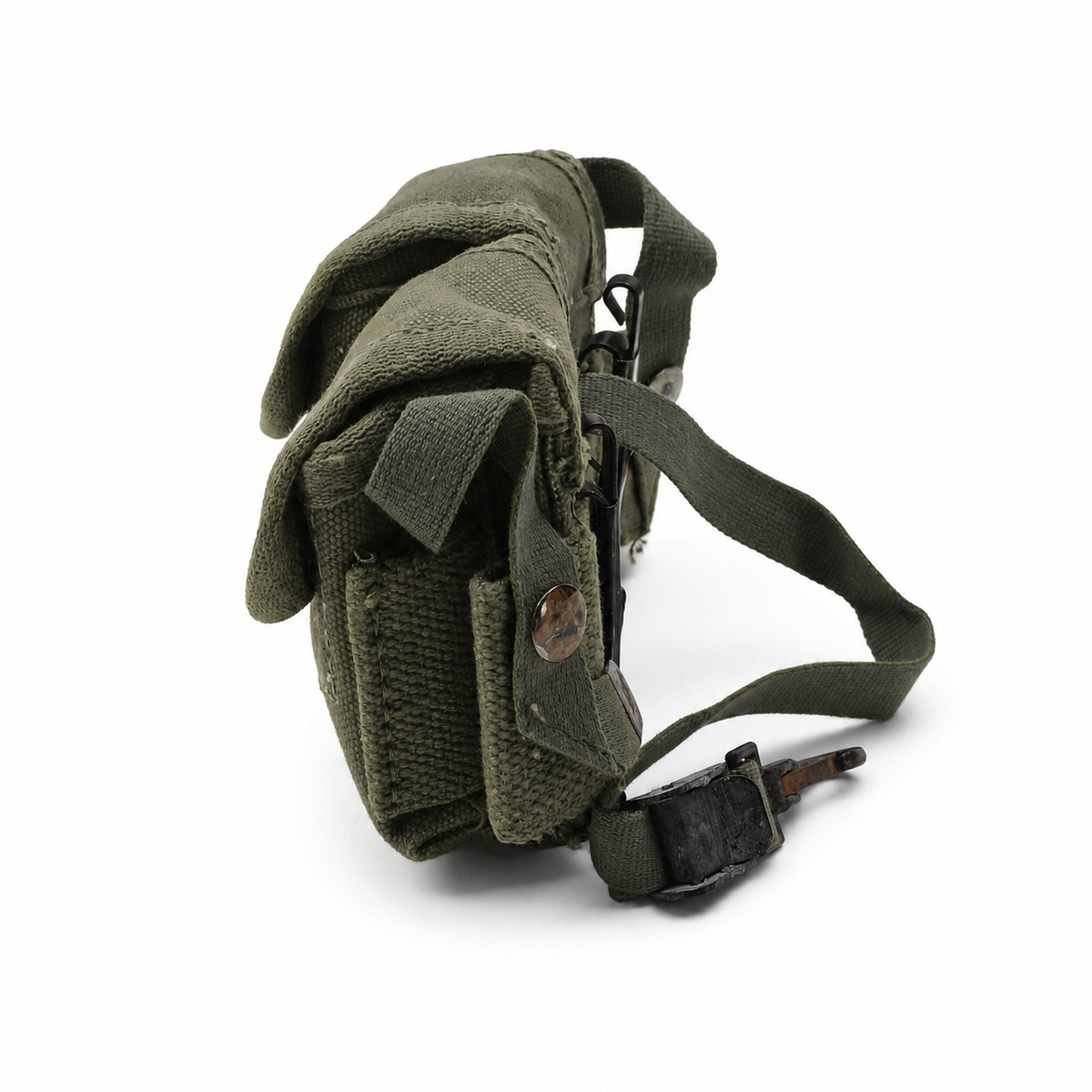 Pochette pour grenade à main de style militaire grec original M56, surplus de l'armée olive