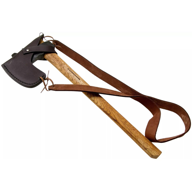 Hache d'extérieur Condor Bushcraft Tomahawk avec manche en hickory et acier résistant aux chaussettes