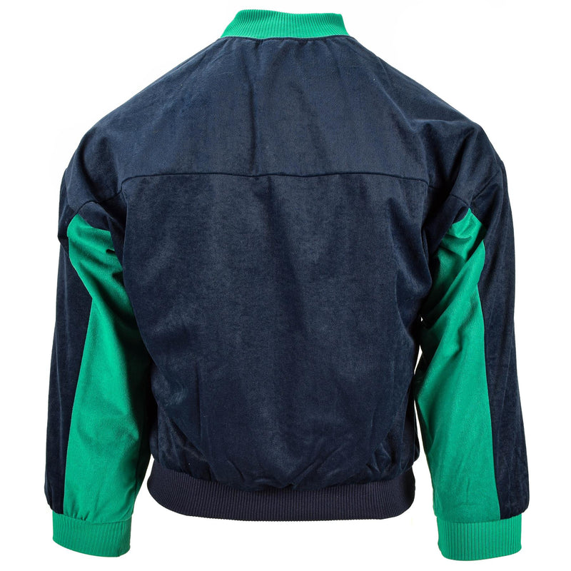 Echte Franse leger trui marine groene trainingsuit turtleneck sport jumper nieuw