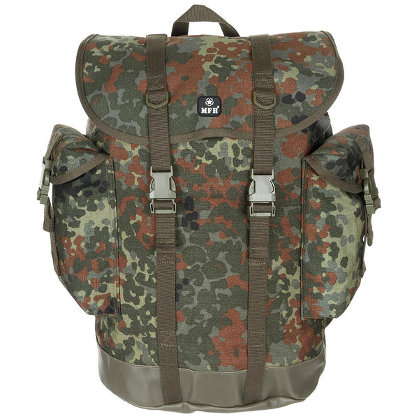 MFH Army Brand BW Mountain Camouflage Tactical Backpack 30l Rucksack gewapend nieuw