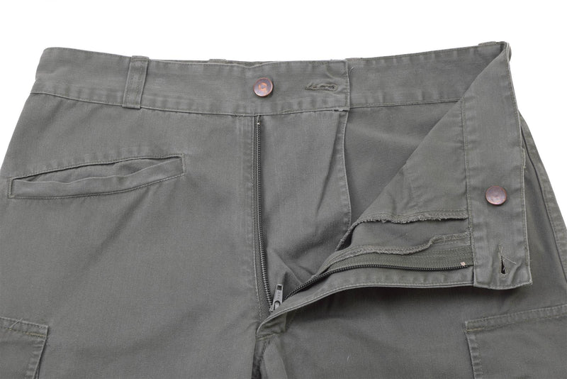 Pantalon cargo de travail gris renforcé de l'armée de l'air française authentique