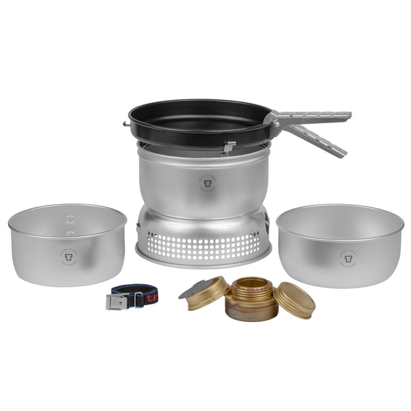 Trangia kookkachel set aluminium pan pan windscherm benzine brandstofbrander backpacken