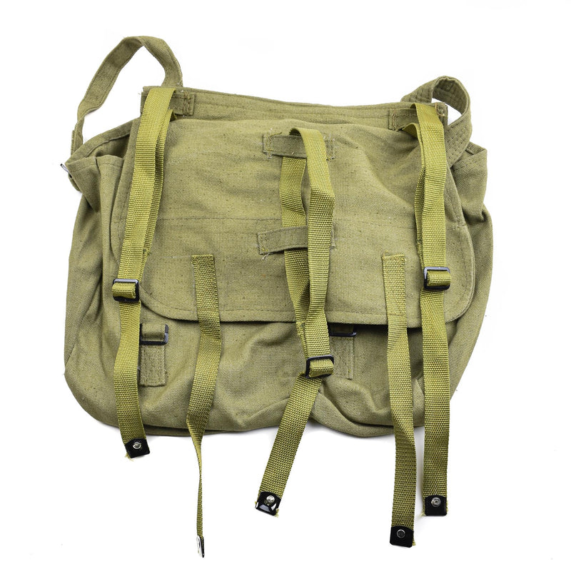Sac à pain authentique de l'armée roumaine, surplus militaire, sac à dos en toile olive, OD NEUF