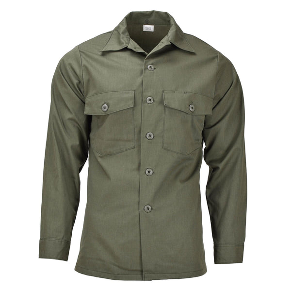 Chemise tactique à manches longues originale de l'armée américaine, tenue militaire de fatigue olive, NEUF