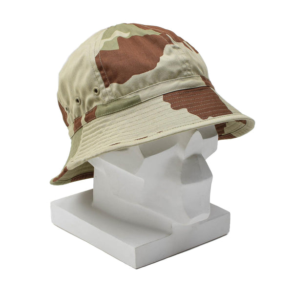 Echt Frans militair zachte bush hoed daguet camouflage panama lichtgewicht nieuw