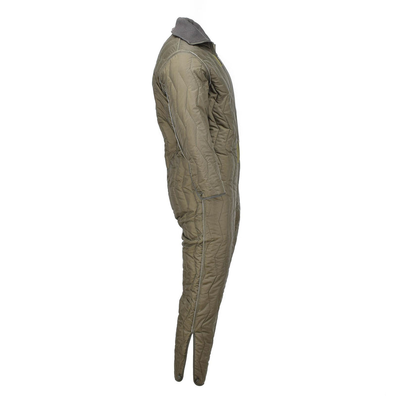 Combinaison militaire allemande originale avec doublure matelassée, combinaison d'hiver, doublure olive, NEUF