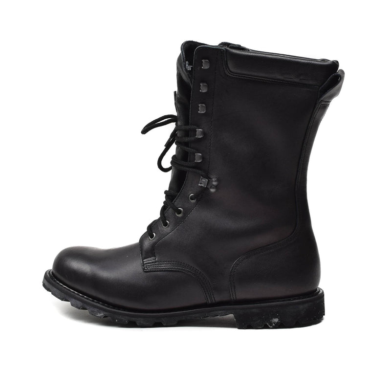 Bottes militaires françaises originales imperméables en cuir véritable mi-mollet chaussures d'armée