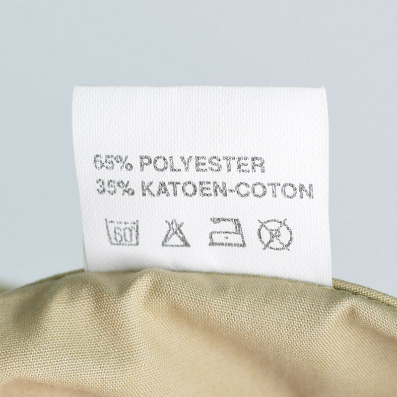 Véritable chemise de l'armée belge fatigue surplus chino kaki militaire manches longues NEUF
