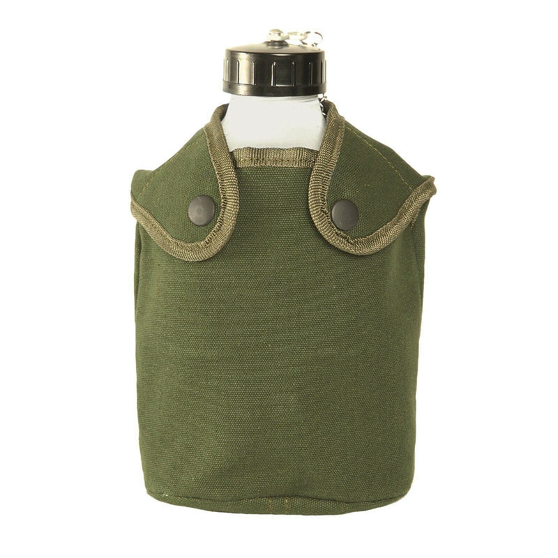 Bouteille d'eau à boire de style armée française Pot de cantine militaire avec pochette OD