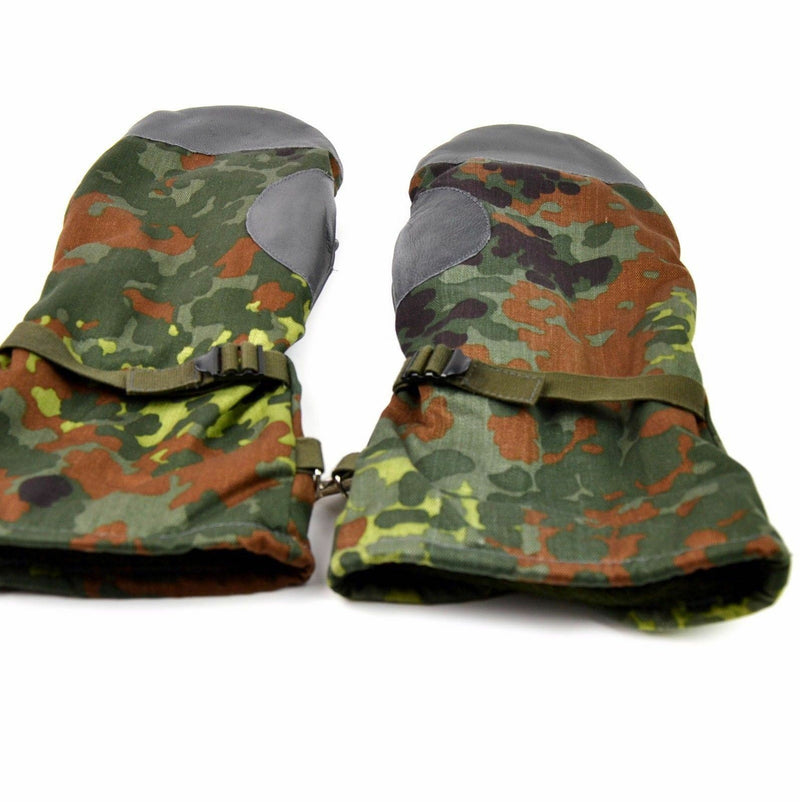 Mitaines de combat originales de l'armée allemande avec camouflage flecktarn BW