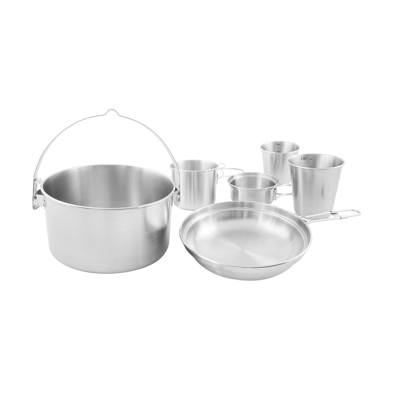 Tatonka Mini Set II Compact camping kookgerei kit 6pcs roestvrije buitenkooking