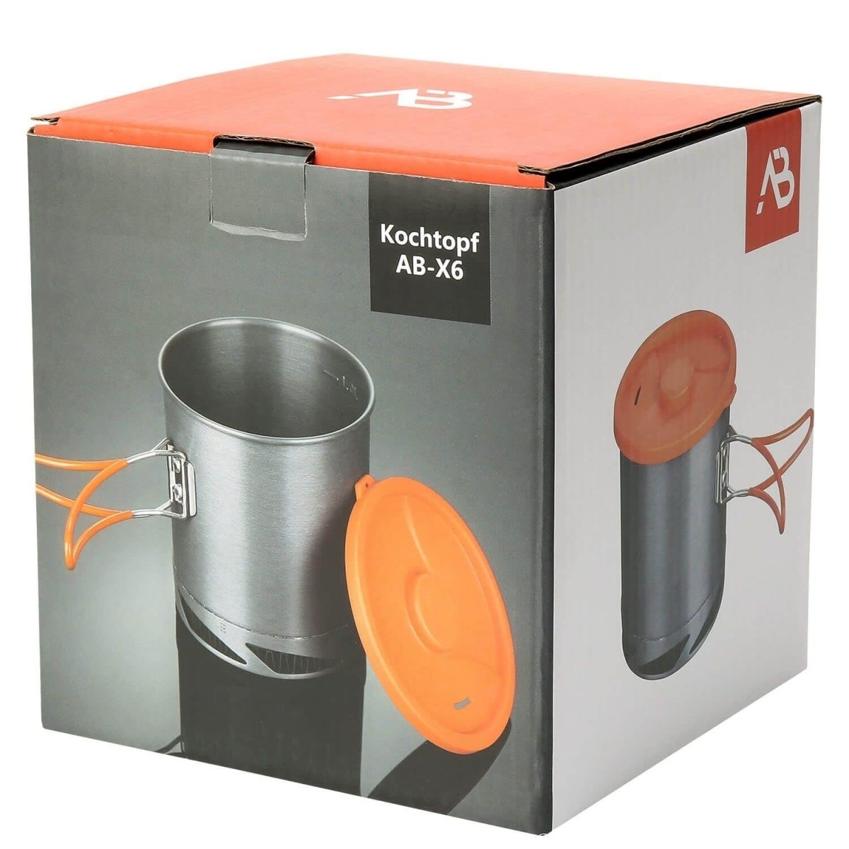 A.Blochl AB-X6 1liter pot camping wandelen Treking snel verwarming aluminium grijs nieuw