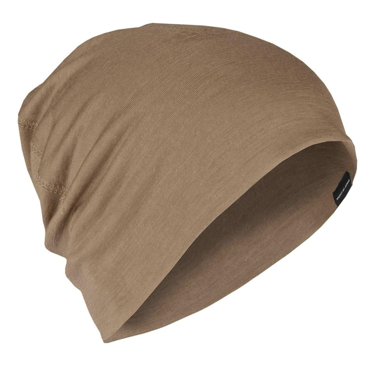 A.Blochl Bonnet en laine mérinos pour le sport, couvre-chef d'extérieur, casquette de montre respirante, coyote