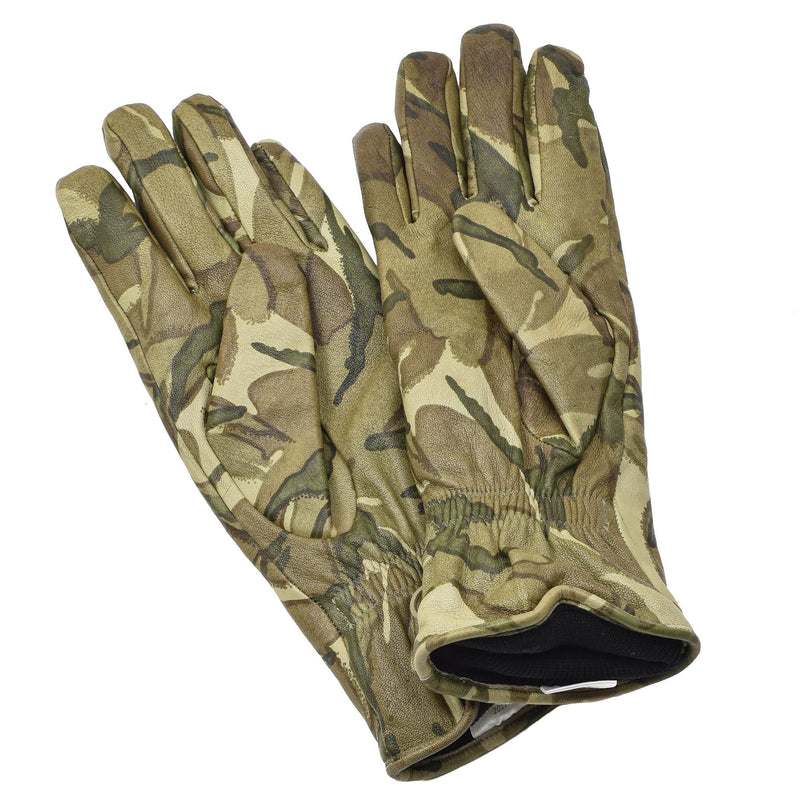 Echte Britse MK II Combat Lederen Handschoenen MTP Camouflage Warm gevoerde handschoenen