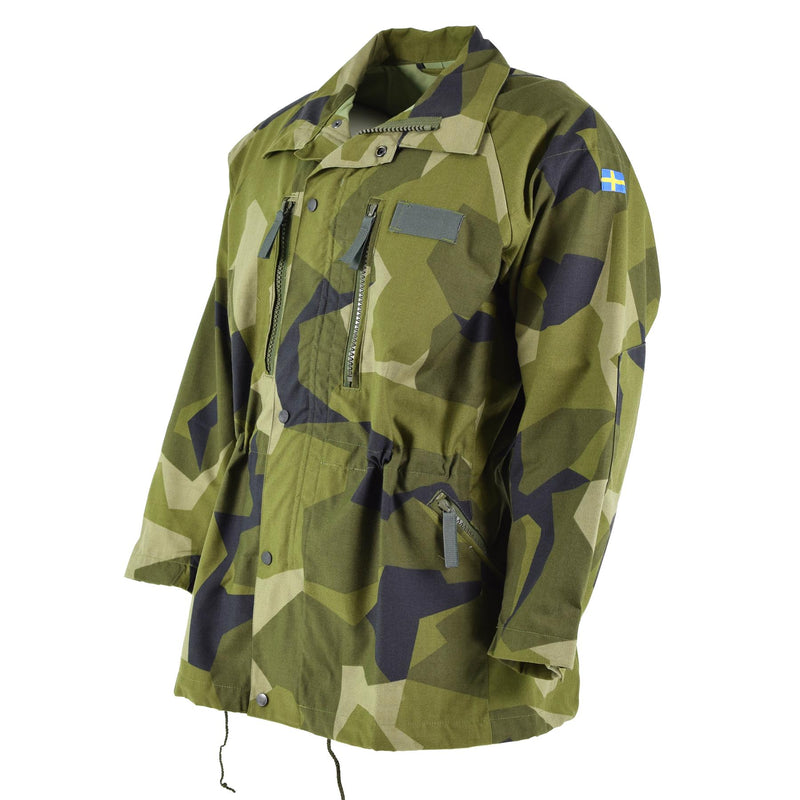 Origineel Zweeds leger zware M90 ​​jas splinter camo militaire veldtroepen nieuw