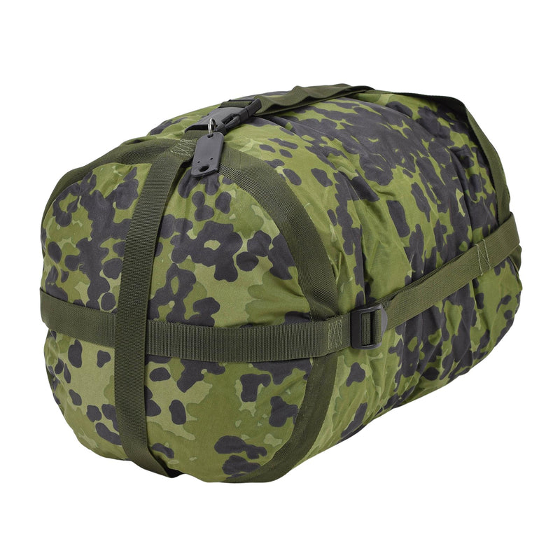 Sac de compression militaire danois d'origine M84 camouflage enduit de PU léger NEUF