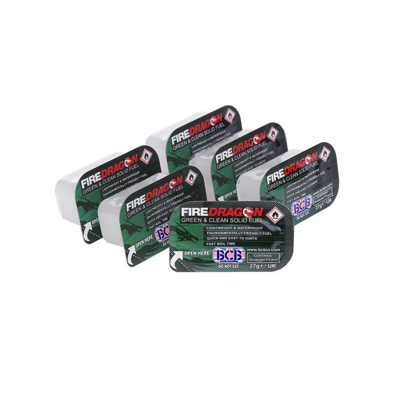BCB Firedragon vaste brandstofblokken Backpacken camping brandstof 6 stuks firestarter