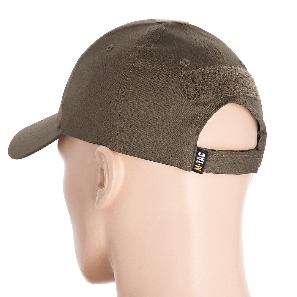 M-Tac tactische baseballpet flexibele pasvorm ripstop klittenband donkerolijfgroen L/XL