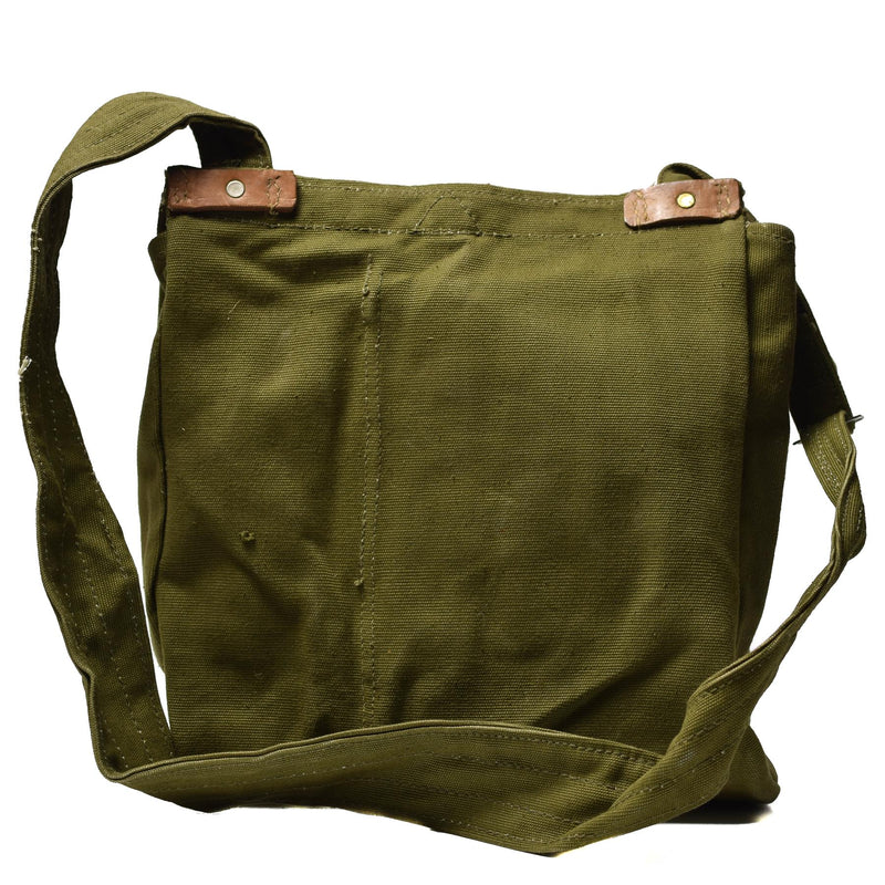 Sac de transport original de l'armée roumaine, étui à bandoulière vert pour surplus militaire