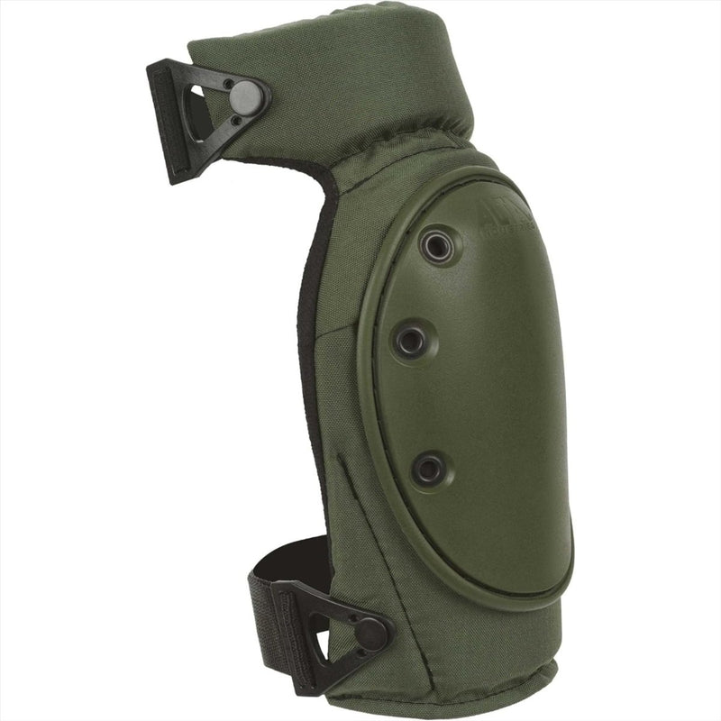 AltaCONTOUR Tactical Knee Pads Long Cap Ergonomic Contour Shape AltaLok Olive