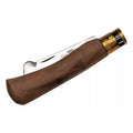 Couteau à greffer pliant Antonini Old Bear 7,5 cm en acier inoxydable manche en noyer