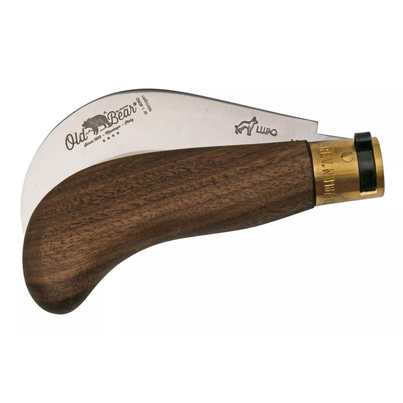 Antonini Old Bear Folding Pruning Knife 9,5cm Stainless Steel Walnut Handle - GoMilitar