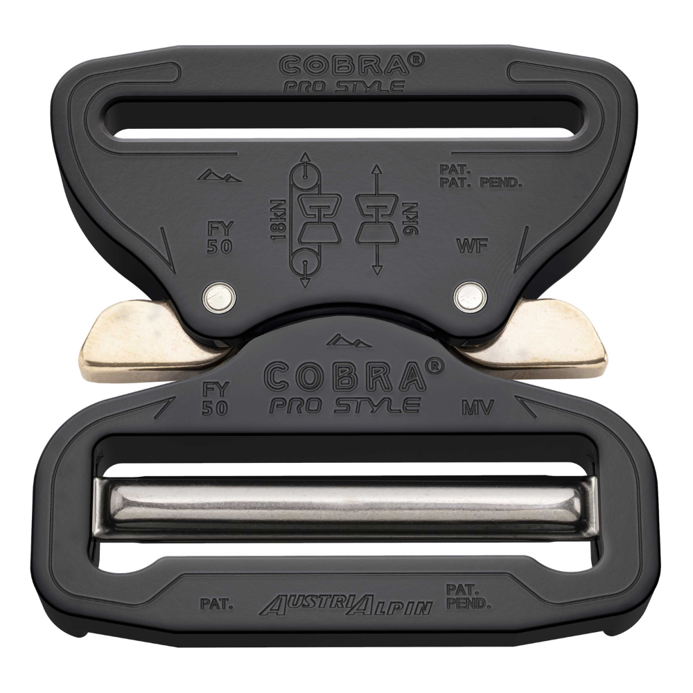 AustriAlpin Cobra Pro Style 50 mm gespriem XL Trigger Release Tabs Zwart