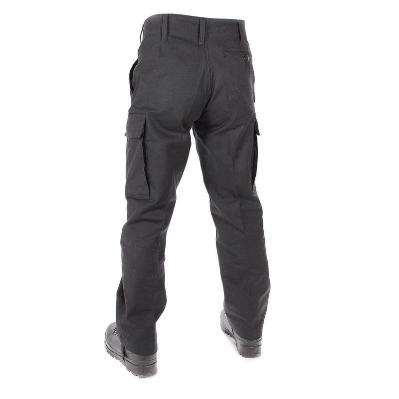 Echt Duitse leger kwestie Moleskin Pants Field Combat BW zwarte broek Nieuw
