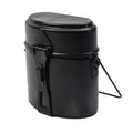 Originele Swiss Army Mess Kit 3-delige aluminium campingkookset Zwart