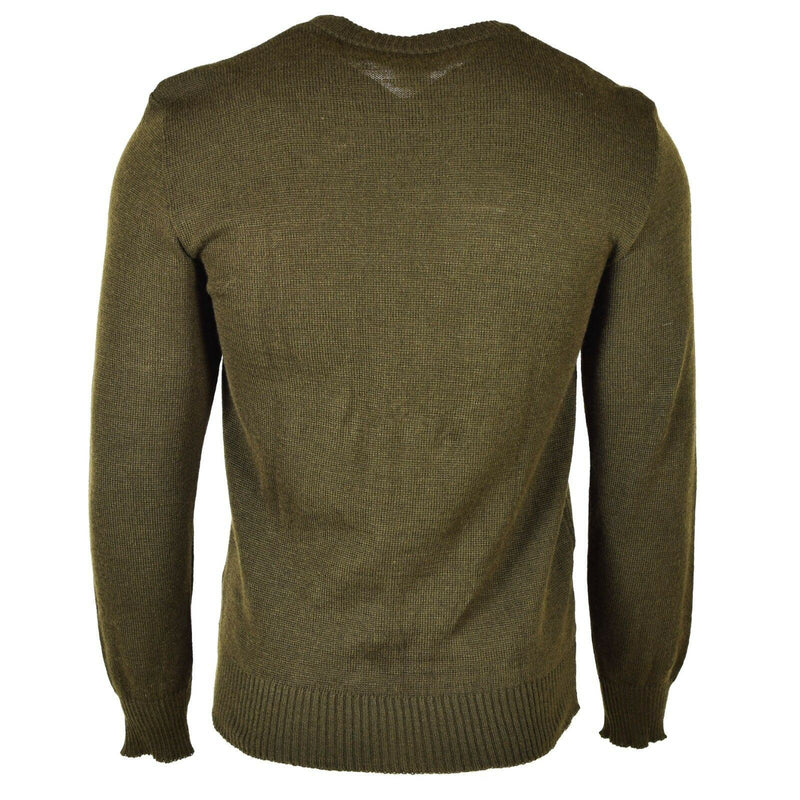 Originele Tsjechische leger-pullover M85 V-hals trui bruin nieuw