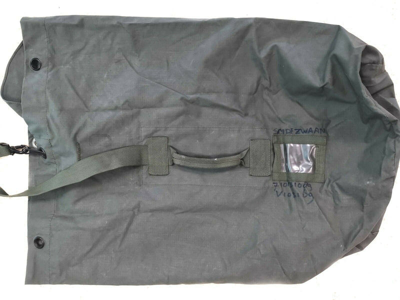 Originele Nederlandse militaire plunje tas 100 -liter ripstop zak canvas kit olijf