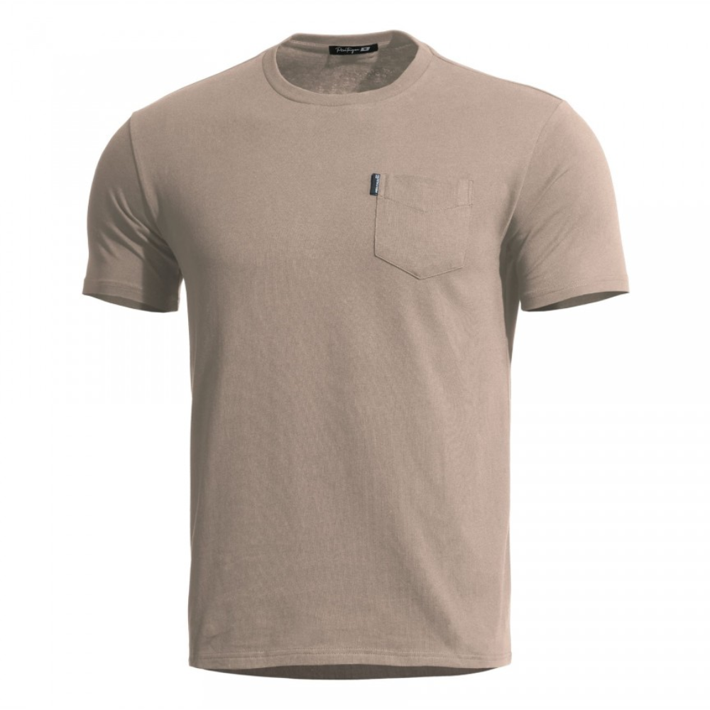 Pentagon Ageron Klassiek T-shirt Strak, laag profielontwerp, tactisch outdoor, kaki