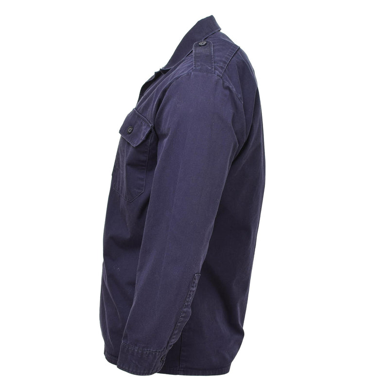 Echt Nederlands leger shirts lange mouwen uniform jas marineblauw militair surplus