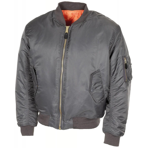 Veste style armée américaine MA1 troupes des forces aériennes bomber coupe-vent gris urbain