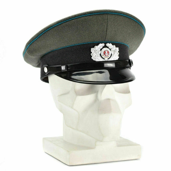 Oorspronkelijke Oost -Duitse NVA -leger Vizier Cap Air Forces Military Peaked Hat Nieuw
