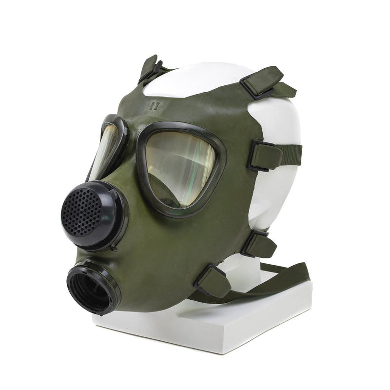 Masque à gaz roumain M74 respirateur NBC intégral vintage olive surplus militaire