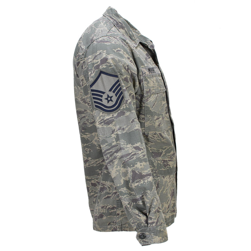 Veste d'uniforme militaire américaine originale pour homme, motif camouflage à rayures tigrées numériques Rip Stop