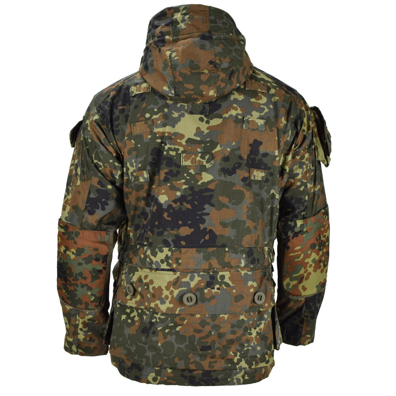 Veste de marque Mil-Tec RipStop Smock armée allemande Flecktarn Camo Parka Vêtements pour hommes