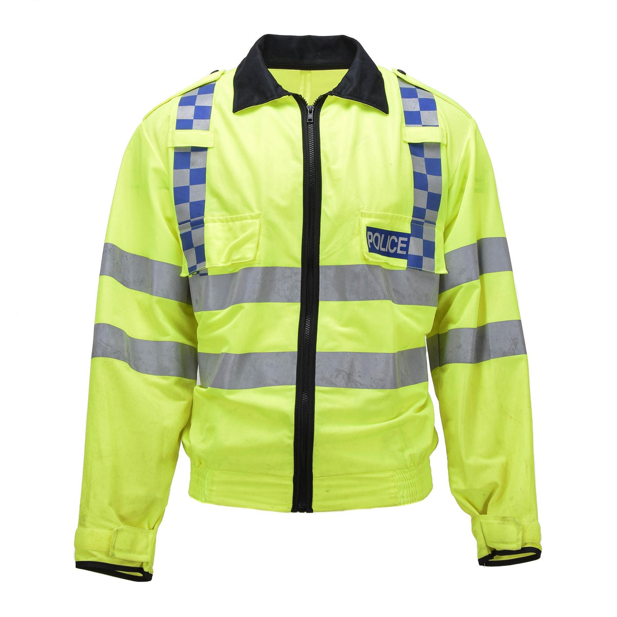 Veste haute visibilité originale des volontaires de la communauté écossaise, vêtements de travail jaunes réfléchissants