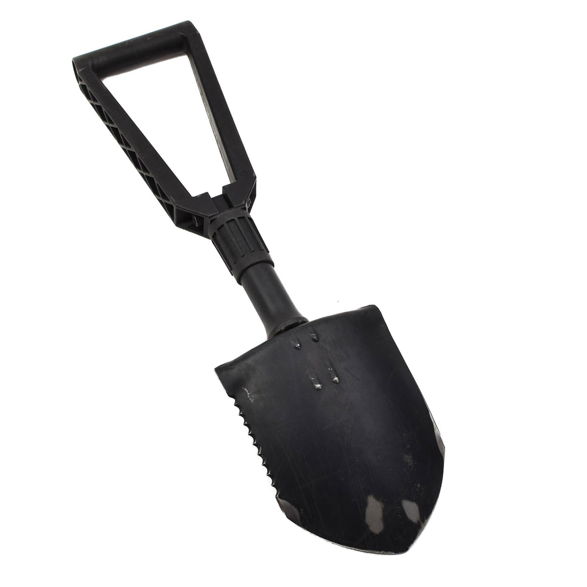 Originele Amerikaanse militaire vouwschep 3-traps systeem High End-as zwart