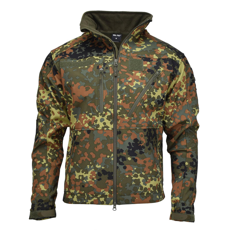 MIL-TEC Softshell Jacket SCU 14 Duitse Flecktran Camo Outdoor Wanding Outerwear