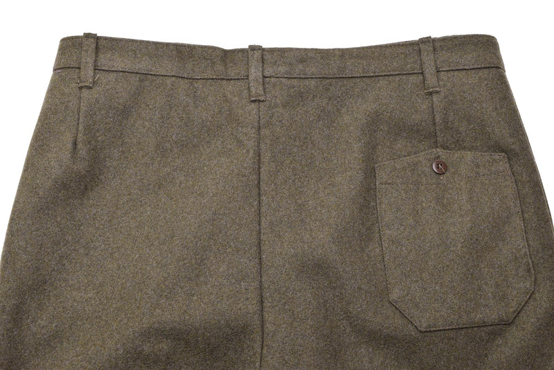 Originele Italiaanse militaire kleding uniform broek bruine wol vintage broek leger leger