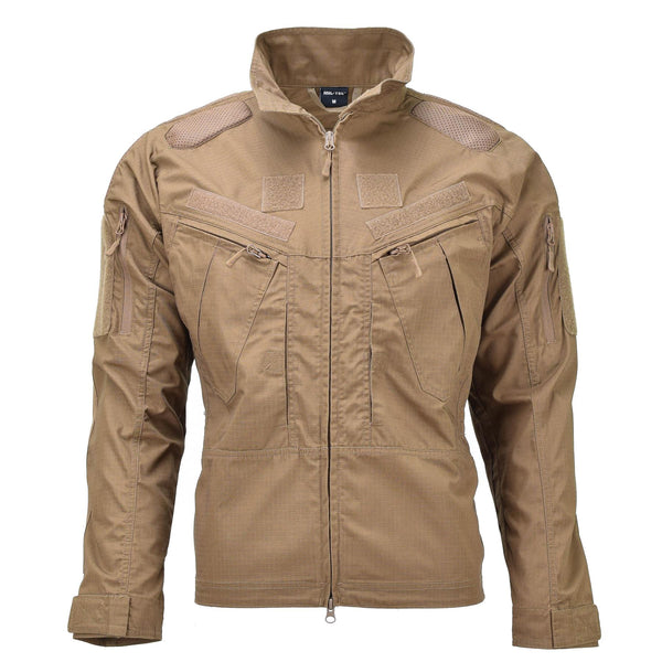 Mil-tec merk militaire stijl ripstop donkere coyote gevechts troepen jas chimera
